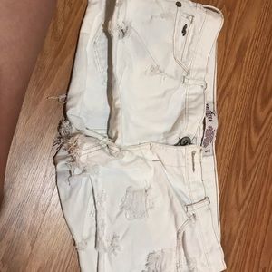 White Destroyed Daisy Dukes